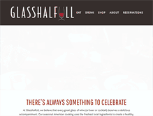 Tablet Screenshot of glasshalfull.net